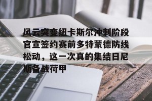 足球比分-风云突变纽卡斯尔冲刺阶段官宣签约赛前多特蒙德防线松动，这一次真的集结日尼斯备战荷甲的简单介绍
